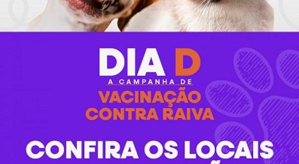 Confira os locais de vacinação contra raiva em Floriano para o Dia D, 18 de novembro