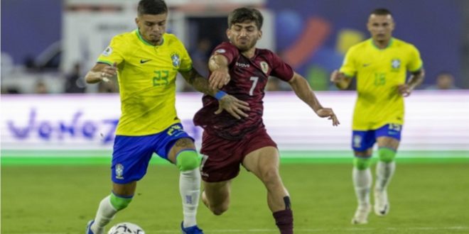 Brasil não vê a cor da bola e é esmagado pela Venezuela no Pré-Olímpico